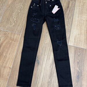 Miss Me Skinny Jeans black ripped: MISS ME BIN 3